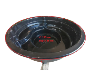 Polyester jacuzzi's, bubbelbad, zwembad, vijver  - Zwart