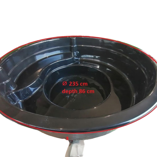 Polyester jacuzzi's, bubbelbad, zwembad, vijver  - Zwart